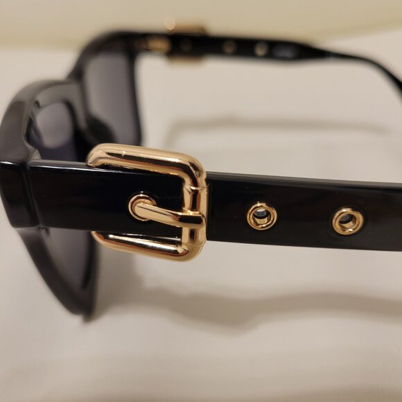 Moschino Sunglasses Grey Lens Black Square Shape Frame MOS131/S 0807 IR - Picture 5 of 8